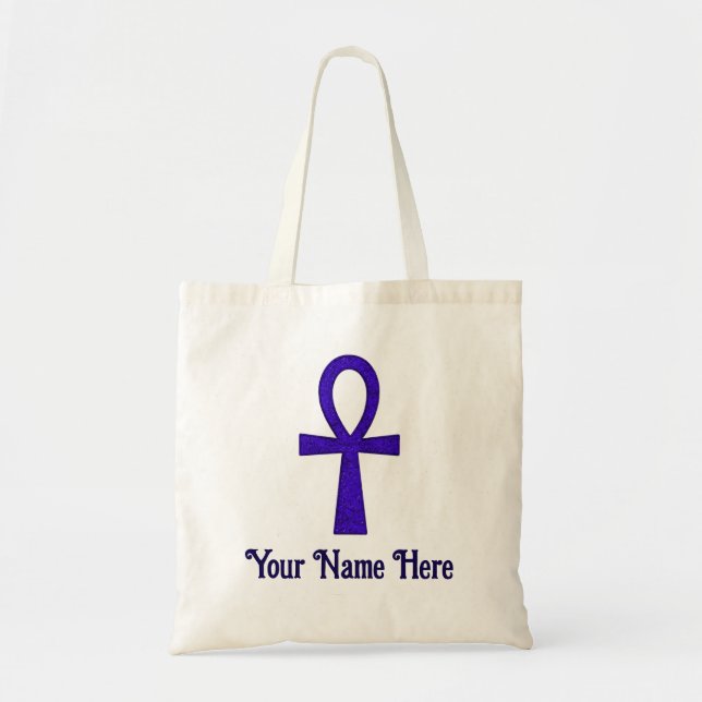 Blue Ankh Totes Tygkasse (Framsidan)