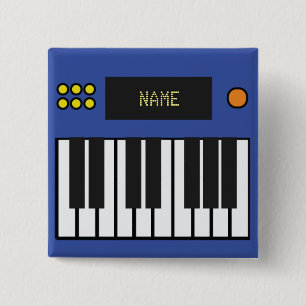 Blue Anpassade Piano Tangentbord Music Knapp