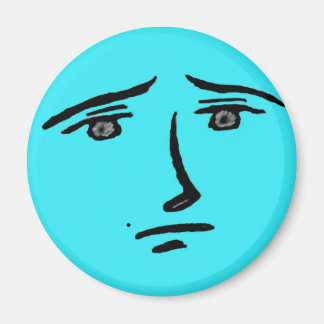 Blue Ansikte Anime Magnet
