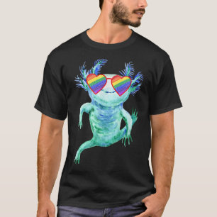 Blue Aolotl Älskare LGBTQ+ Saker Tonåring Girl Les T Shirt