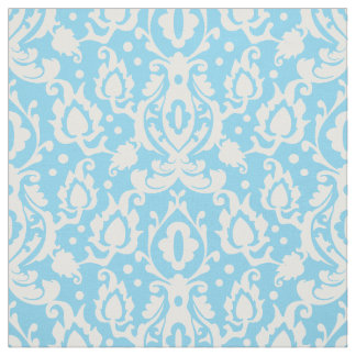 Blue Aqua Casbah Damask Tyg