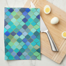 Blue Aqua Moroccan Mosaic