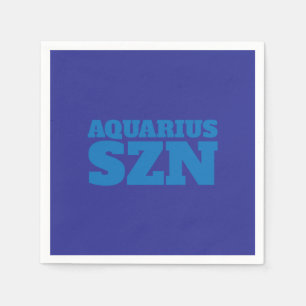 Blue Aquarius SZN Coola Pappersservett