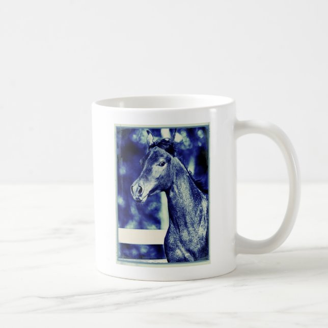 Blue Arabian Digital Art Kaffemugg (Höger)