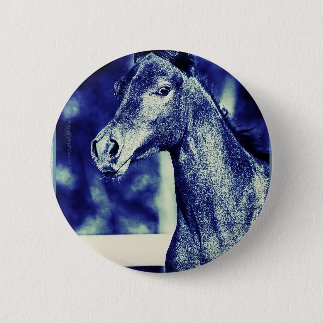 Blue Arabian Digital Art Knapp (Framsida)