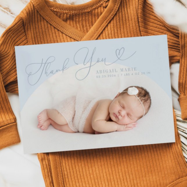 Blue Arch Ram Tack Yoy Birth Notice Meddelande (Skapare uppladdad)