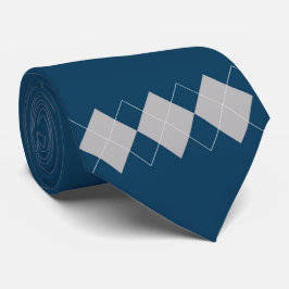 Blue argyle mönster slips