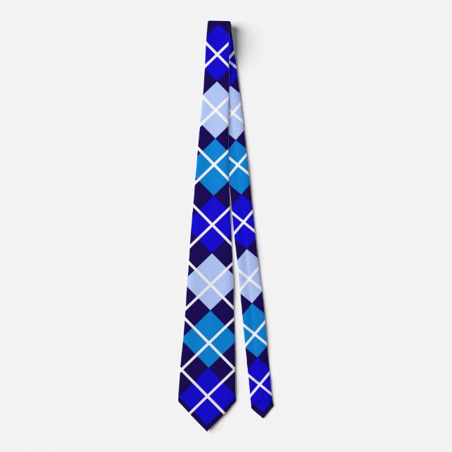 Blue Argyle Tie Slips (Framsida)