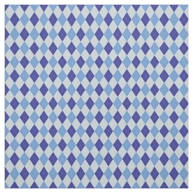 Blue Argyle Tyg (Provkarta)