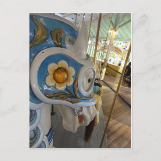 Blue Armored Horse Profile, Crescent Park Carousel Vykort