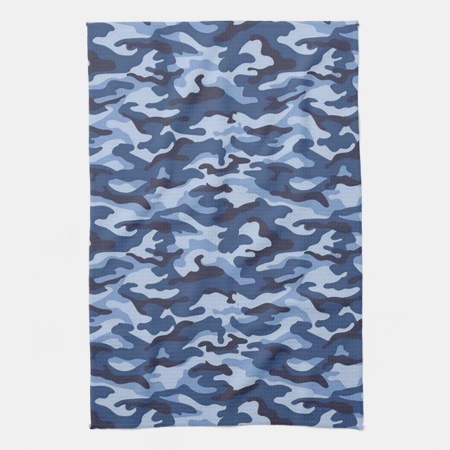 Blue Army Kitchen Hand Towel Kökshandduk (Vertikal)