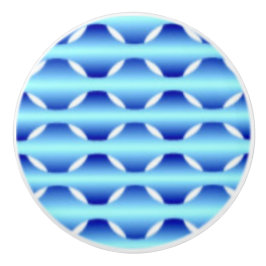 Blue Art Ceramic Drycker Knopp