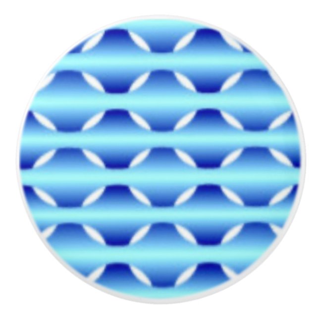 Blue Art Ceramic Drycker Knopp (Framsidan)