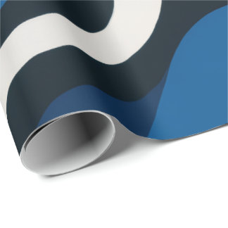 Blue Artsy Wrapping Paper Presentpapper