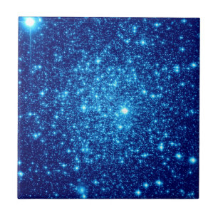Blue Astral Glitter Kakelplatta