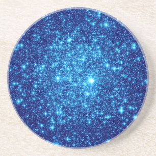 Blue Astral Glitter Underlägg