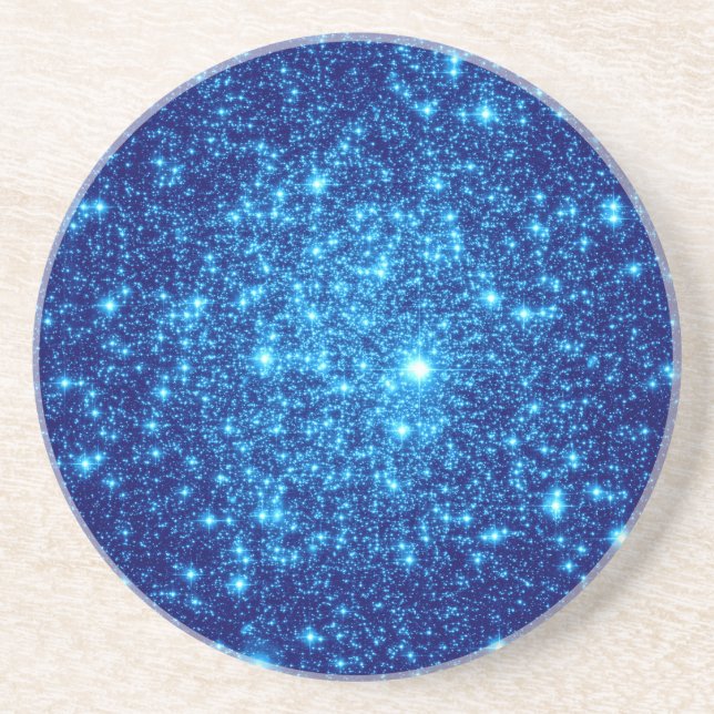 Blue Astral Glitter Underlägg (Framsidan)