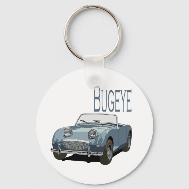 Blue Austin Healey Sprite Nyckelring (Framsida)