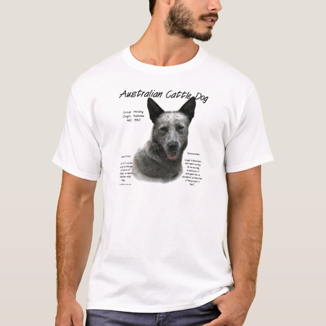 Blue Australian Cattle Hund History; Blue ACD Tee (Framsida)