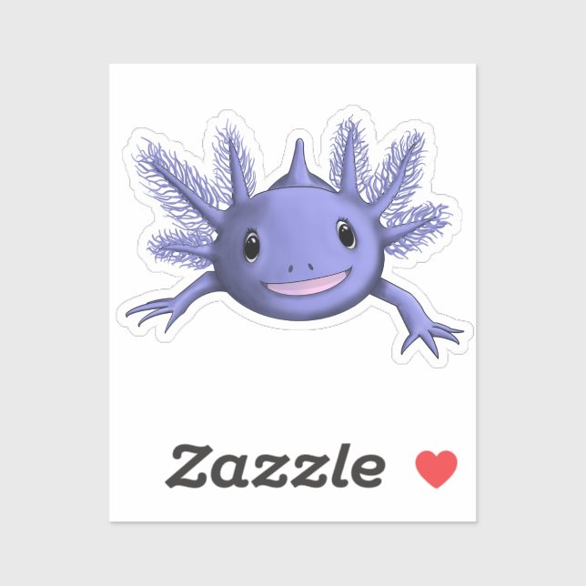 Blue Axolotl Klistermärken (Ark)