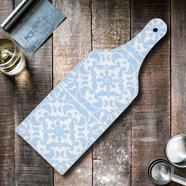 Blue Azulejos Portugisiska Medelhavet (Blue Azulejos Portuguese Spanish Mediterranean Cutting Board)