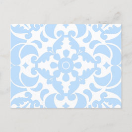 Blue Azulejos Portugisiska Medelhavet Helg Vykort