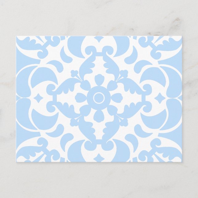 Blue Azulejos Portugisiska Medelhavet Helg Vykort (Framsida)