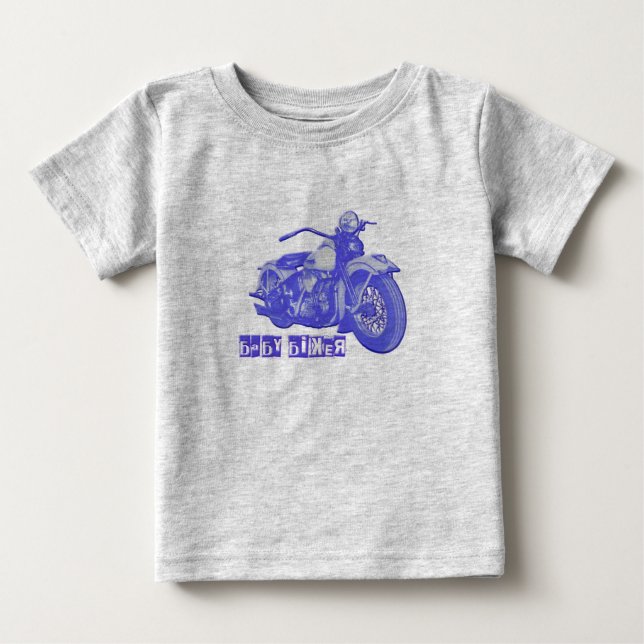 Blue Baby Biker Tee (Framsida)