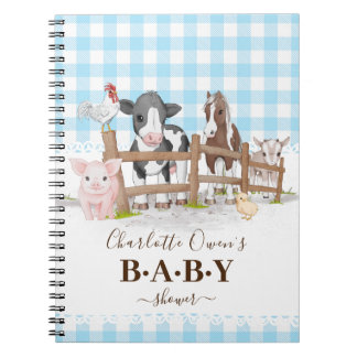 Blue Baby Boskap Baby Shower Anteckningsbok