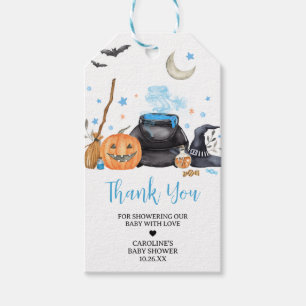 Blue Baby bringar Cute Halloween-favorittaggar Presentetikett