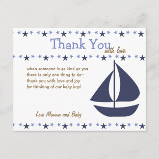 Blue Baby Crib Tack Kort