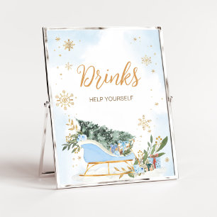 Blue Baby Det är Kall utanför Drinks Poster
