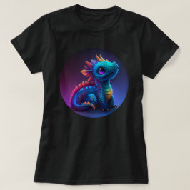Blue Baby Dragon T Shirt