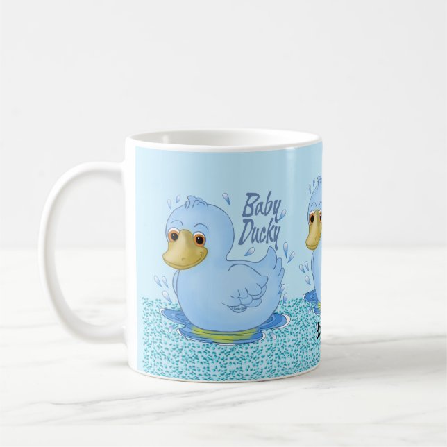 Blue Baby Ducky mugg (Vänster)