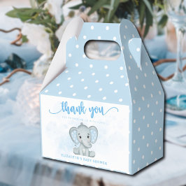 Blue Baby Elephant Little Peanut Baby Shower Presentaskar