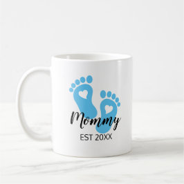 Blue Baby Feet New Mamma Pojke Kaffemugg