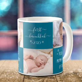 Blue Baby First Hanukkah New Mamma Pappa 4 Photo N Kaffemugg