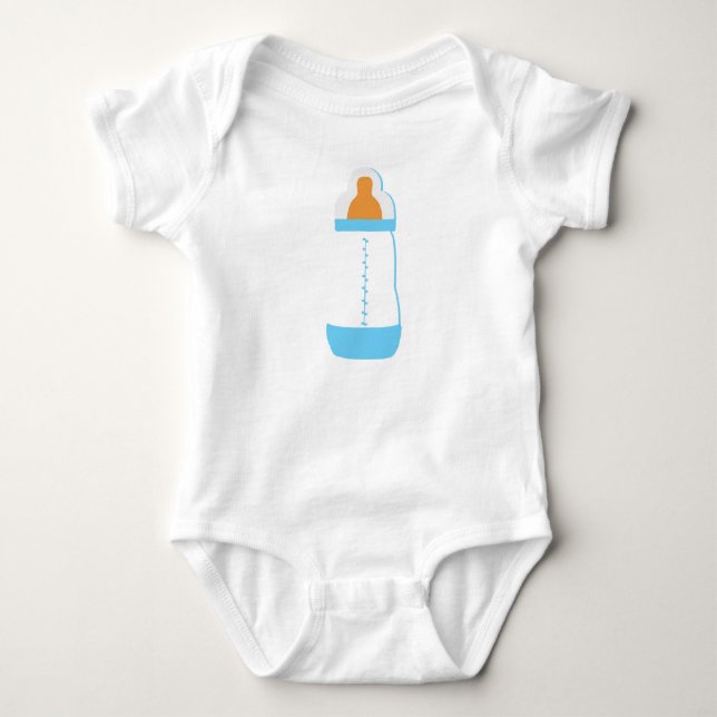 Blue baby flaska t shirt (Framsida)