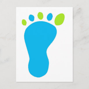 Blue Baby Foot Vykort