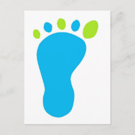 Blue Baby Foot Vykort