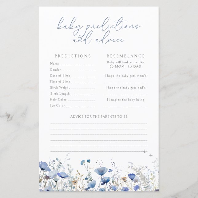 Blue Baby i Bloom Baby Predictions/Advice Game (Framsida)