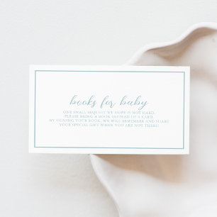 Blue Baby Shower Bokar för Baby-höljeskort Tilläggskort
