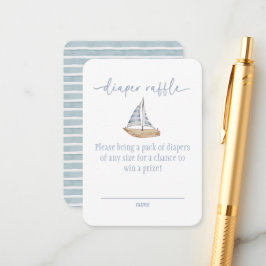 Blue Baby Shower Book for Baby Card Tilläggskort