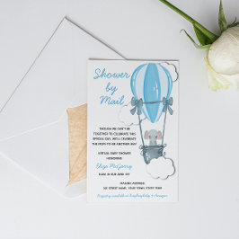 Blue Baby Shower by Mail-inbjudan Inbjudningar