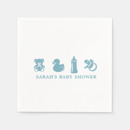 Blue Baby Shower Paper Napkin Pappersservett