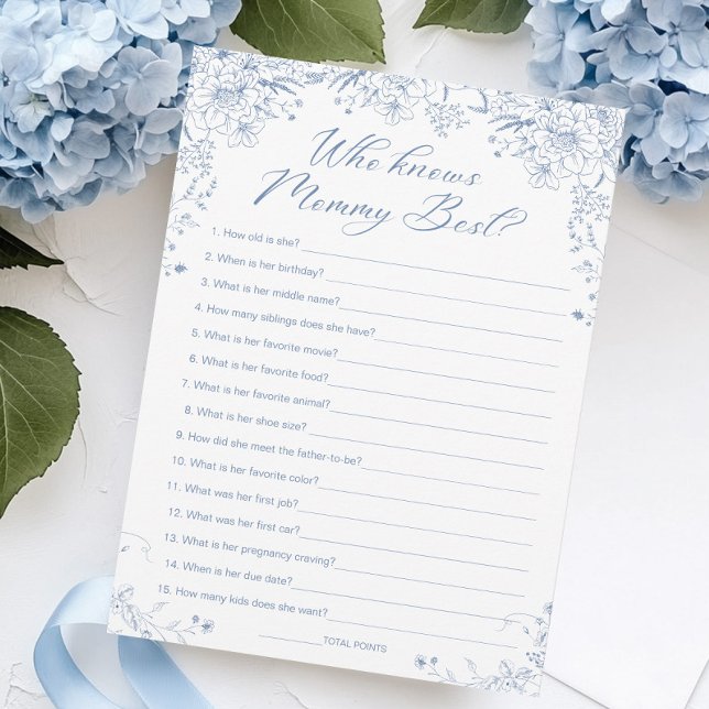 Blue Baby Shower som känner till bästa spelkort fö Inbjudningar (Skapare uppladdad)