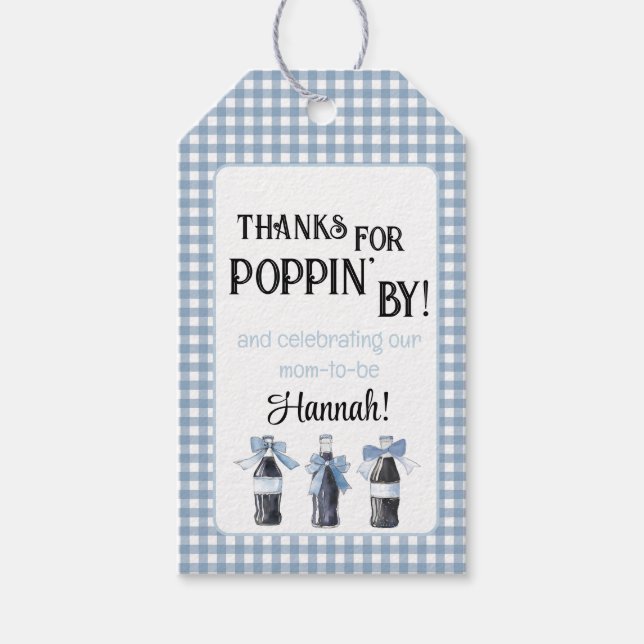 Blue Baby Soda Ready to POP  Presentetikett (Framsidan)