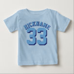 Blue Baby | Sports Jersey Design Tee<br><div class="desc">Blue Baby | Sports Jersey Design ・ Baby T-Shirt</div>