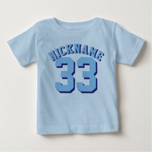 Blue Baby   Sports Jersey Design Tee