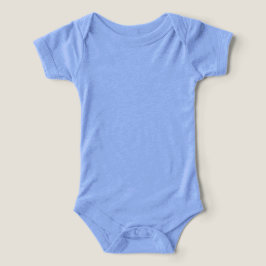 Blue Baby Tri-blend Bodykostym T-shirt